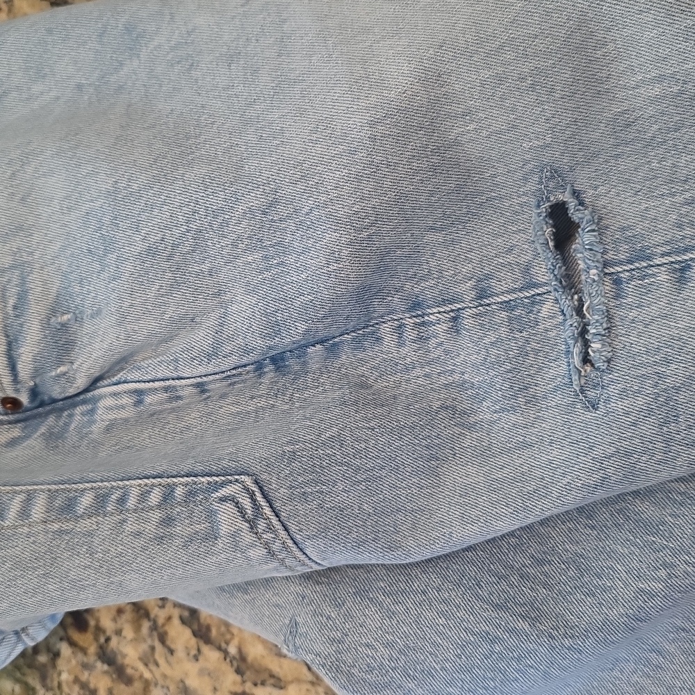 Abercrombie & Fitch The Dad High Rise Jeans Blue Women's Size 25S 90s Straight - Picture 15 of 16